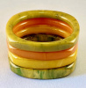 BB86 rounded square Bakelite Bangles